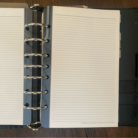 Vintage Franklin Covey Planner Full Grain Nappa Leather Brown
